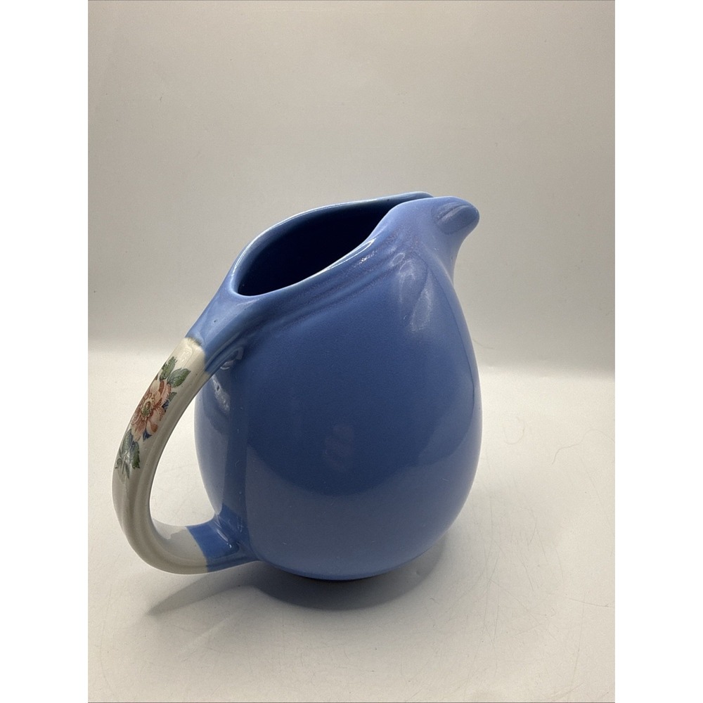 Sky Blue Ball Titled Ball Pitcher Rose Parade Ceramic Water Jug Hall Grandmacore